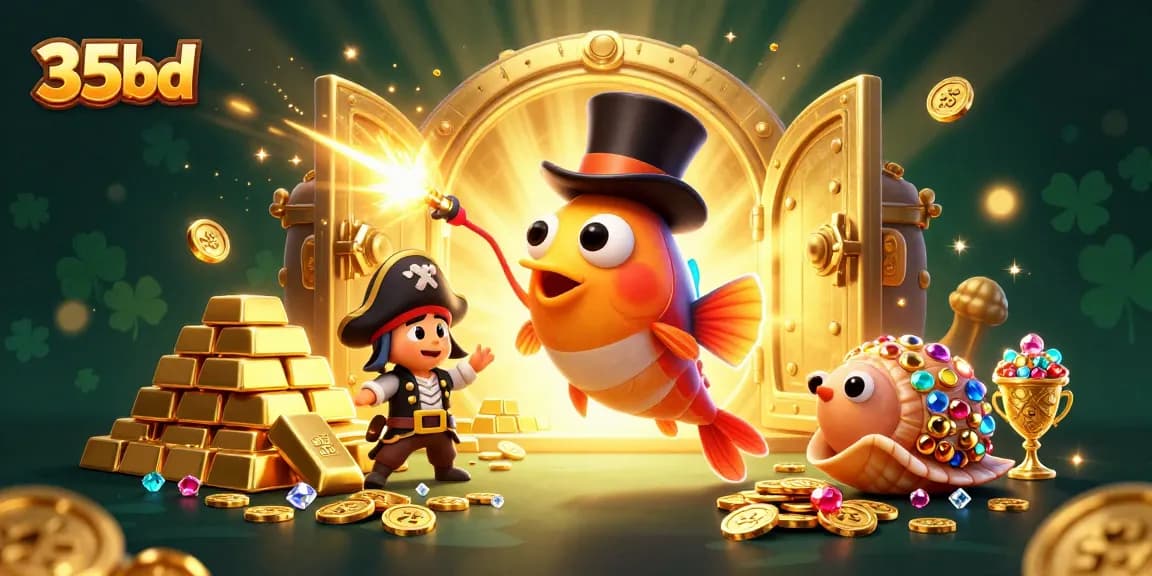 Experience 35bd’s thrilling deep-sea adventure with a casino twist featuring anglers and treasure.